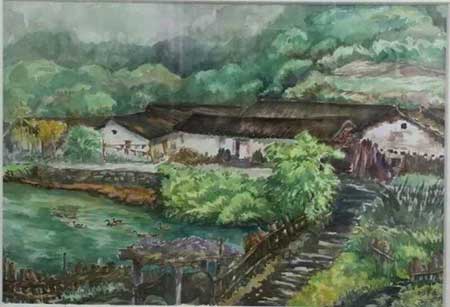 绿树村边合下一句