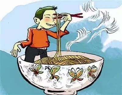 吃饭不扶碗的下一句