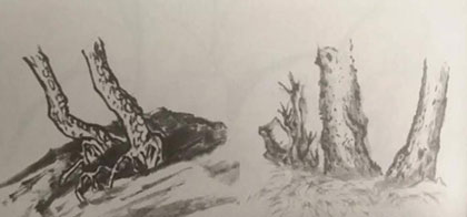 树梢树枝树根根下一句