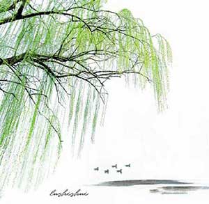 拂堤杨柳醉春烟下一句